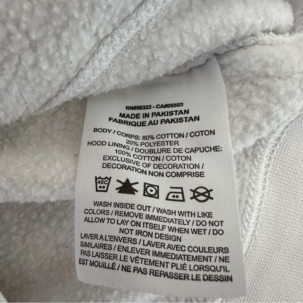 Nike‎ Pullover Hoodie Sweatshirt White Purple Logo Cotton Men’s Size Medium
